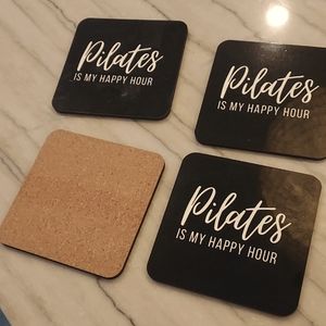 FOUR PILATES COASTERS